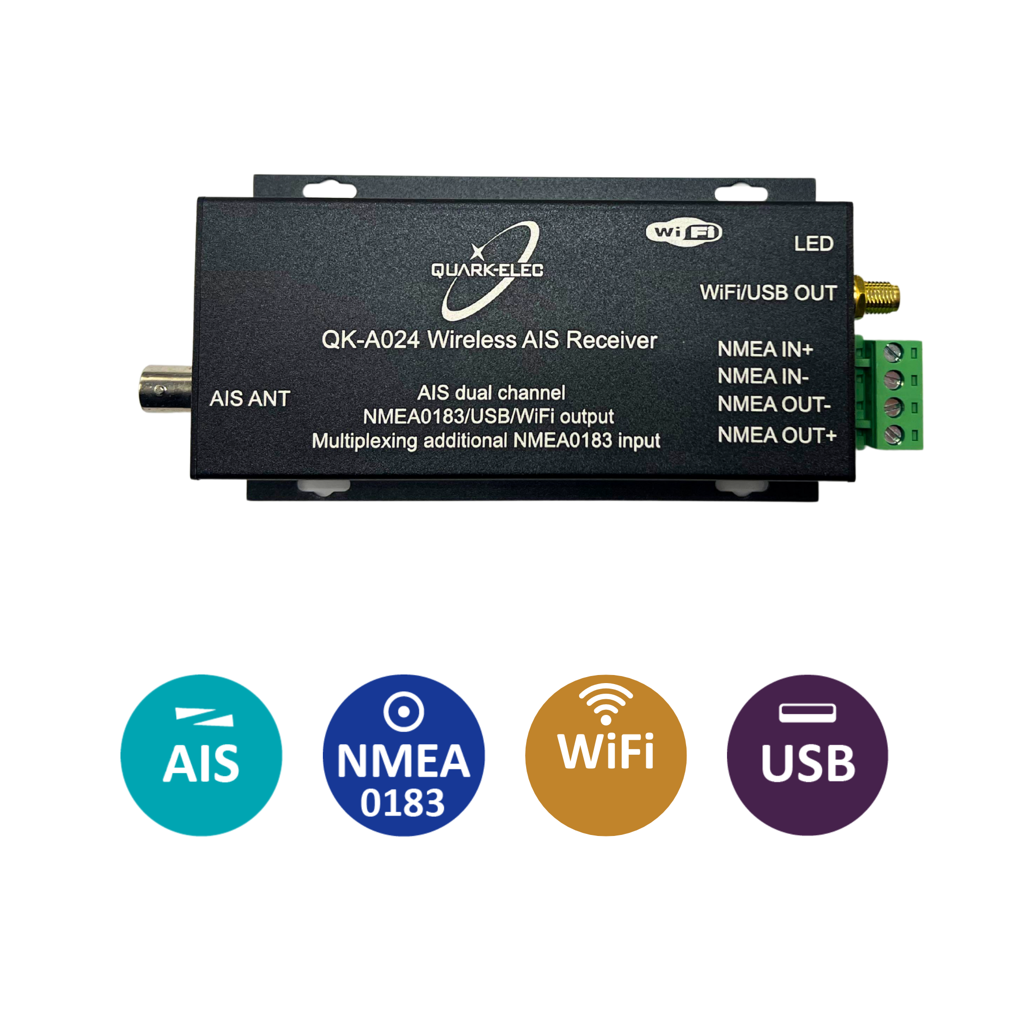 A024 AIS Receiver with NMEA Multiplexer + WiFi